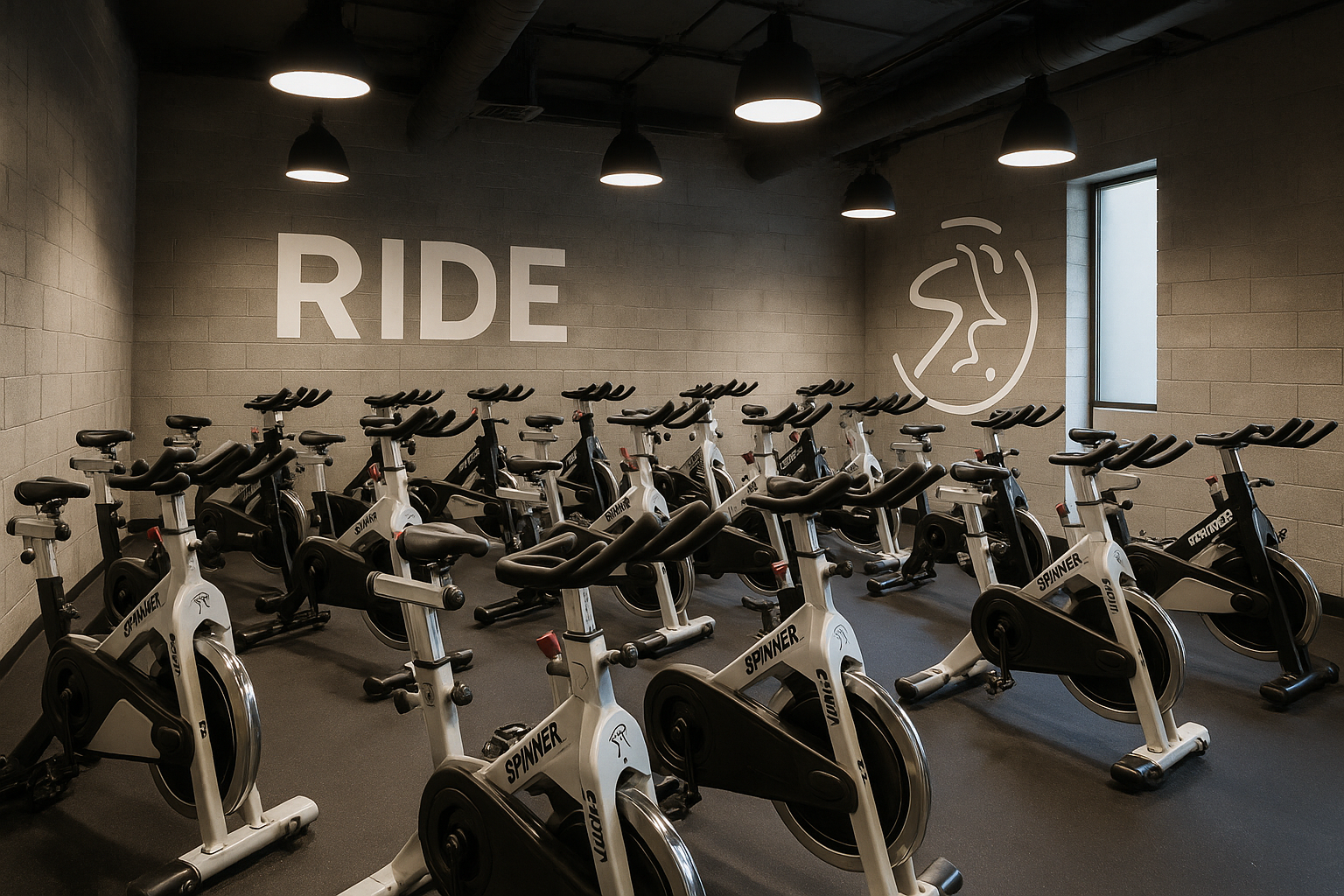 Cycling Class in Action